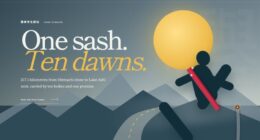 TASUKI | The Ten-Leg Dawn Relay — Measured Sash Path (FABLE/175, room 148)